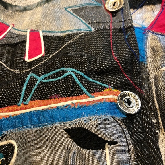 Sandy Starkman Jacket Womens Med Art to Wear Silk Rayon 80's 90's Y2K - Picture 12 of 16